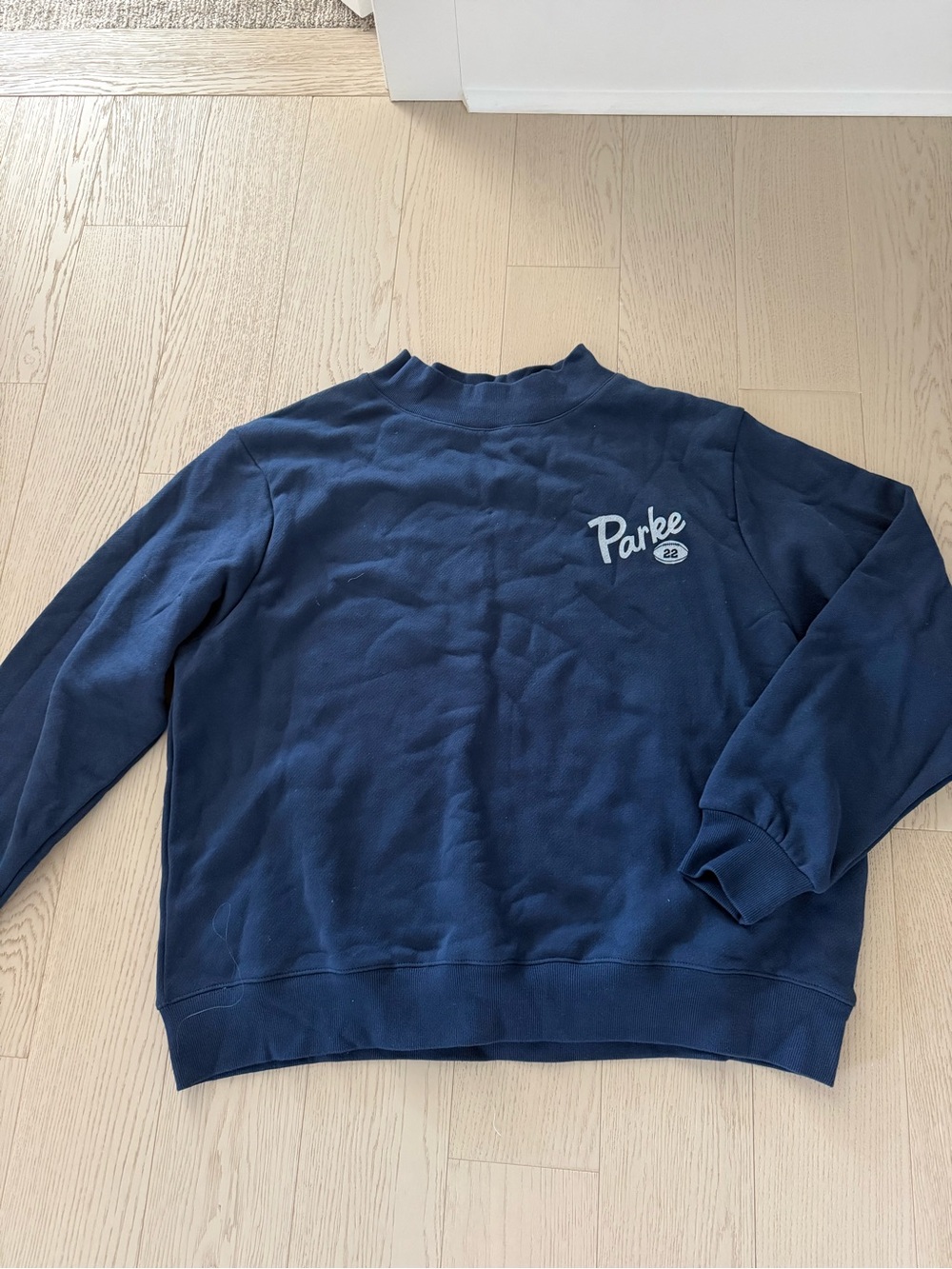 PARKE Navy Women's Crewneck Sweatshirt
